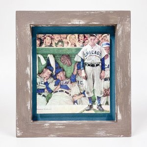 画像1: 【NORMAN ROCKWELL BASEBALL ART】ノーマン・ロックウェル/ポストカード額装