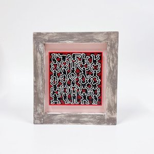 画像1: 【Keith Haring】キース・ヘリング/絵画　アート　メディウム額装