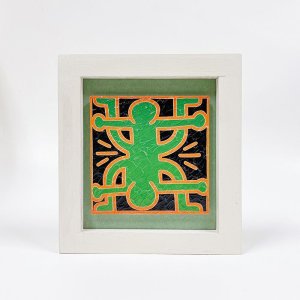 画像1: 【Keith Haring】キース・ヘリング/絵画　アート　メディウム額装