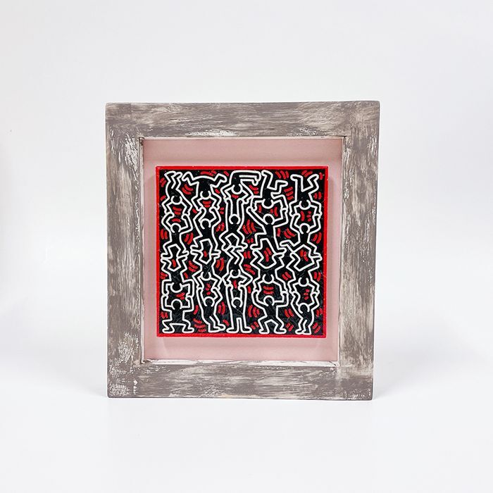 【Keith Haring】キース・ヘリング/絵画　アート　メディウム額装