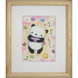 画像: サリー　版画額装 - ドキドキしちゃう